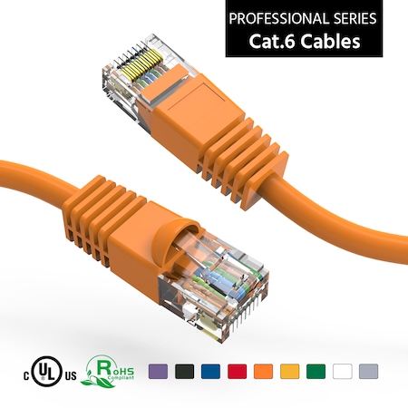 Bestlink Netware CAT6 UTP Ethernet Network Booted Cable- 20ft- Orange 100714OR